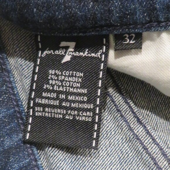 7 FOR ALL MANKIND Rhigby Skinny Fit Jeans. Size 32. - Picture 2 of 5